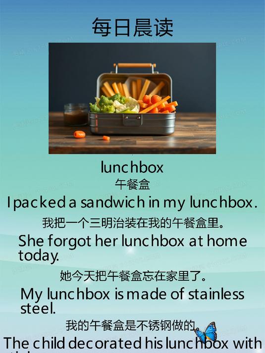每日晨读_小学英语_lunchbox