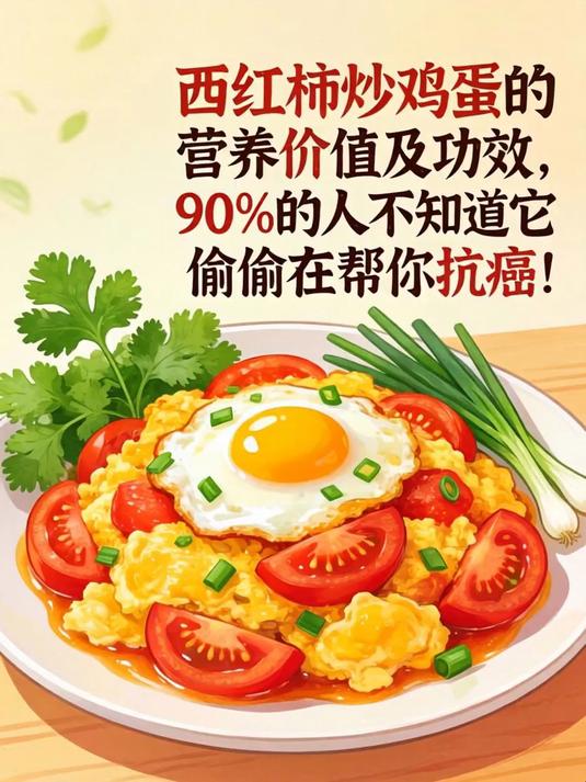 西红柿炒鸡蛋的营养价值及功效，90%的人不知道它偷偷在帮你抗癌！
