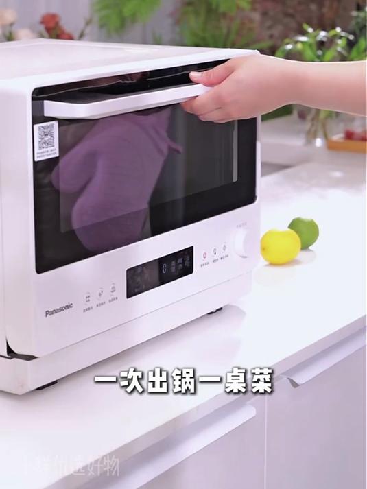 松下(Panasonic)万食炉2.0上烤下蒸彩屏触控家用变频微波台嵌两用28L大容量微蒸