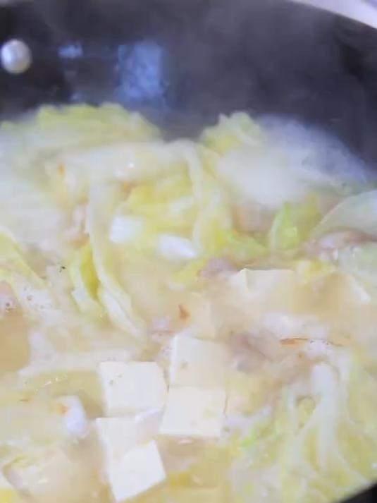 一口鲜到骨子里，家常白菜炖豆腐，鲜软入味，吃着真舒坦