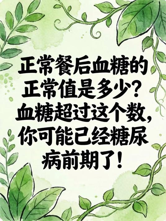正常餐后血糖的正常值是多少?血糖超过这个数,你可能已经糖尿病前期了!