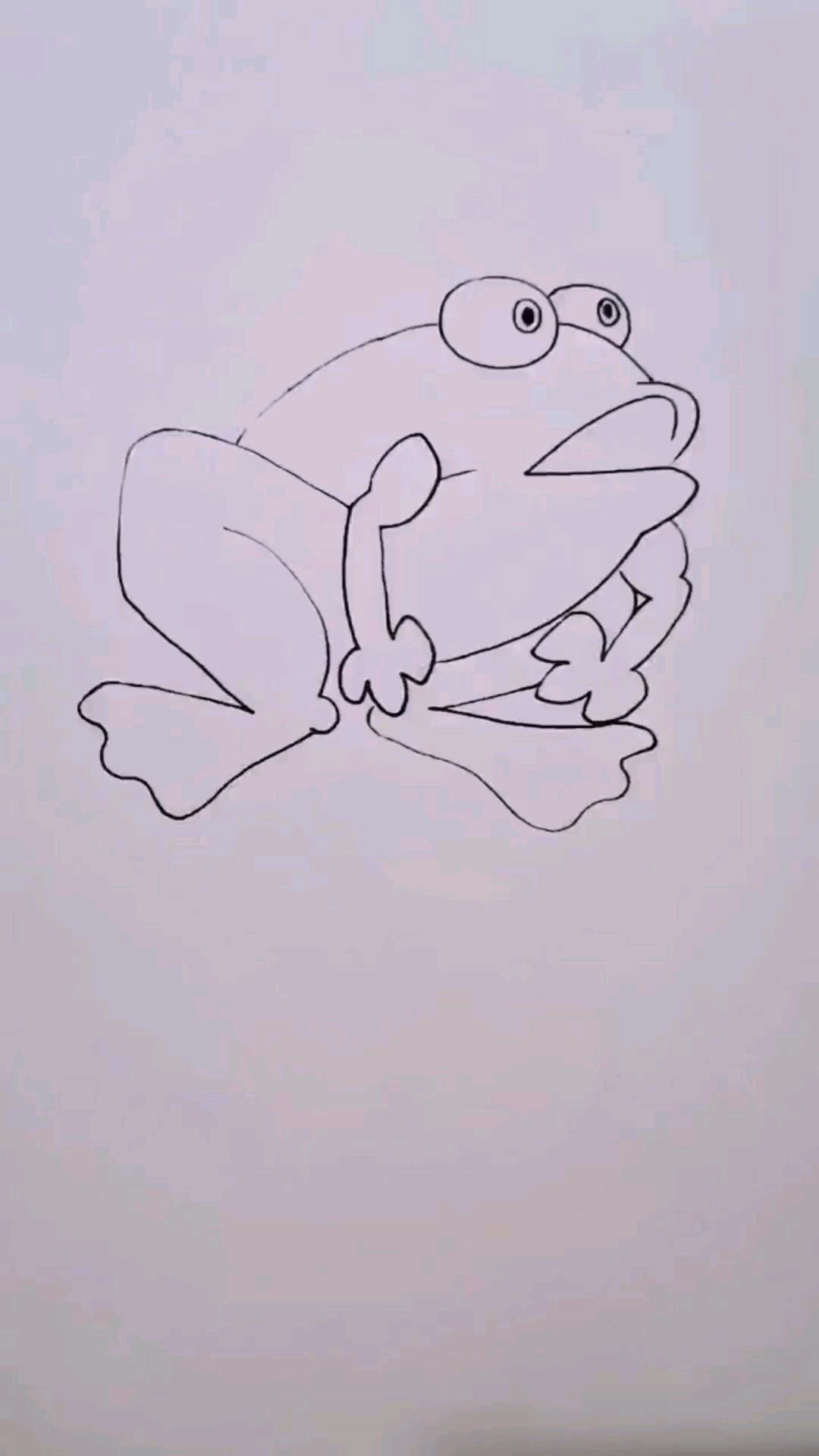 简笔画:画一只青蛙