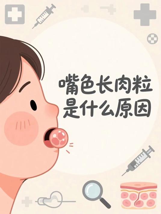 嘴角长肉粒是什么原因 #健康扬帆季#