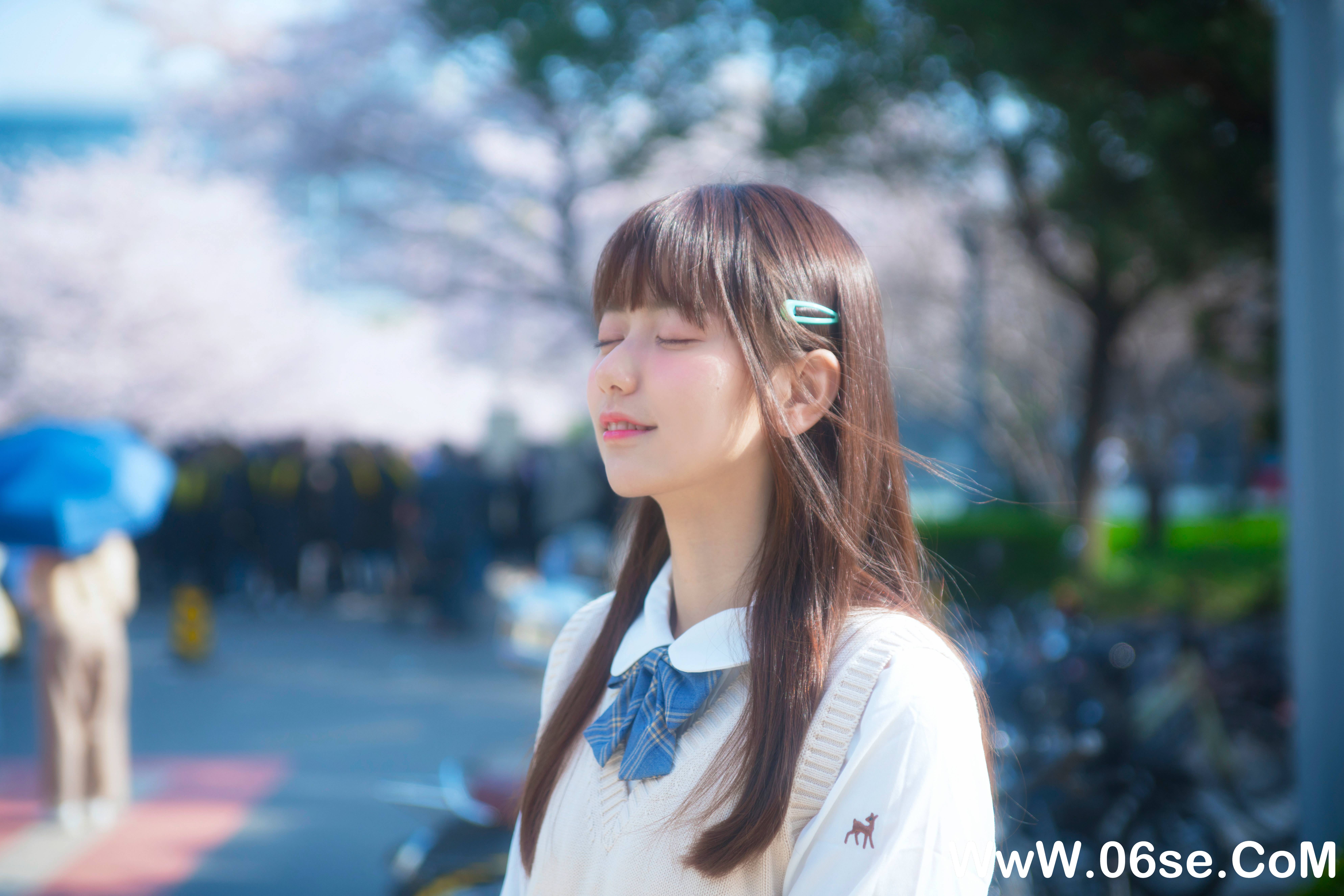 图片[6]-陆卿卿kyokyo NO.001 — 樱花与JK[9P41M]-六色网