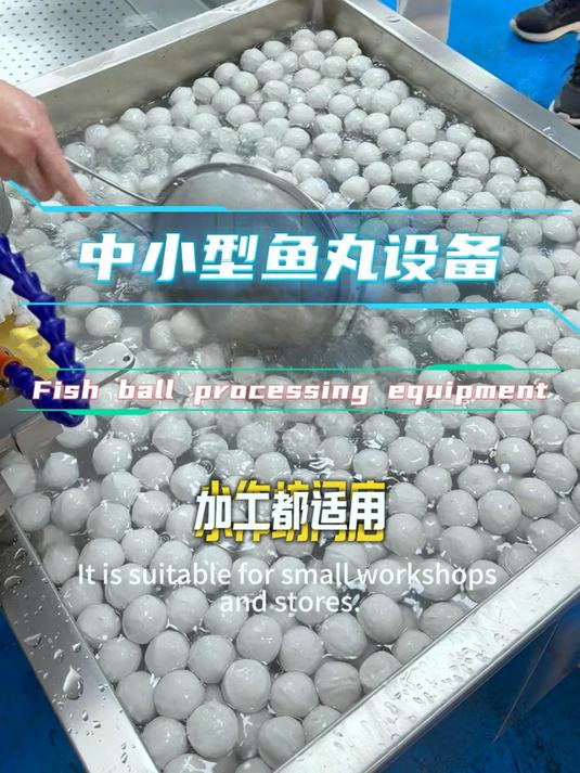 中小型鱼丸加工生产设备,商用鱼丸加工机器#鱼丸加工设备##鱼丸成型机##鱼丸生产线#鱼丸机