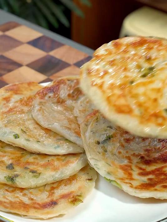 真实葱香葱油饼饼胚,用料干净无杂味