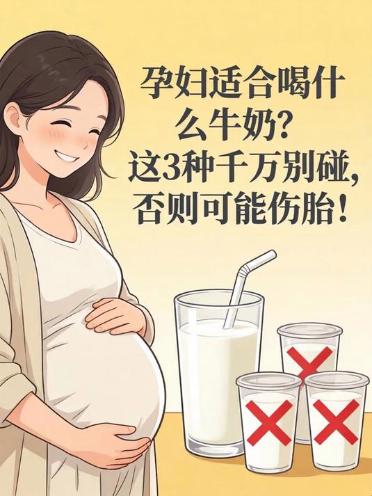 孕妇适合喝什么牛奶？这3种千万别碰，否则可能伤胎！