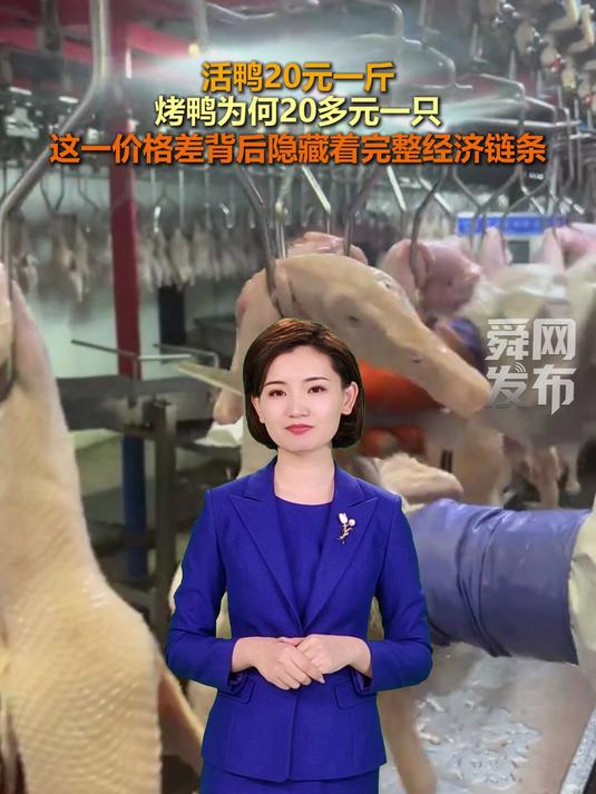 活鸭20元一斤,烤鸭为何20多元一只