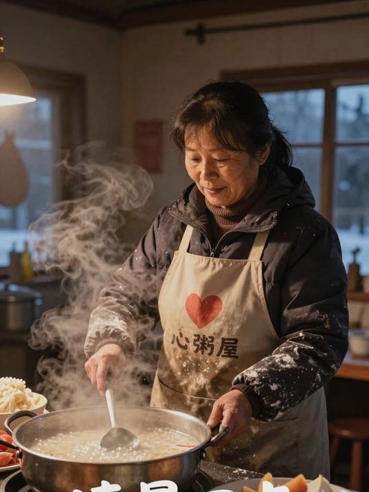 励志故事:志愿者坚守爱心粥屋,每日为环卫工人送热粥