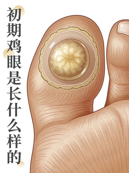 初期鸡眼是长什么样的
