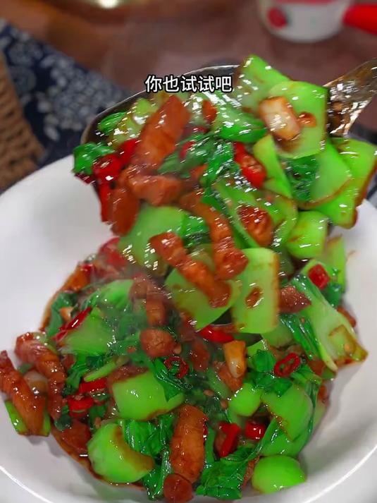 简单好吃的炒上海青,清脆爽口