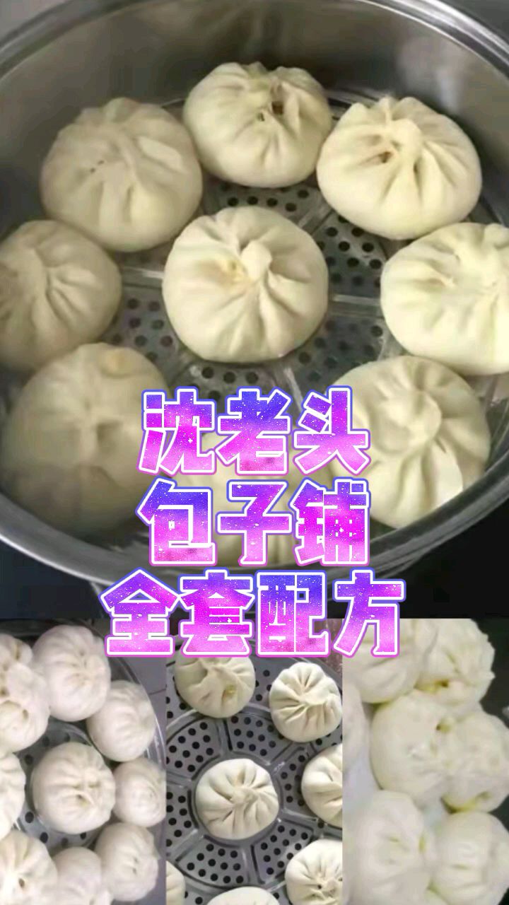沈老头包子店全套技术配方,告诉你各种馅料的制作,口感松软,肉馅鲜美多汁