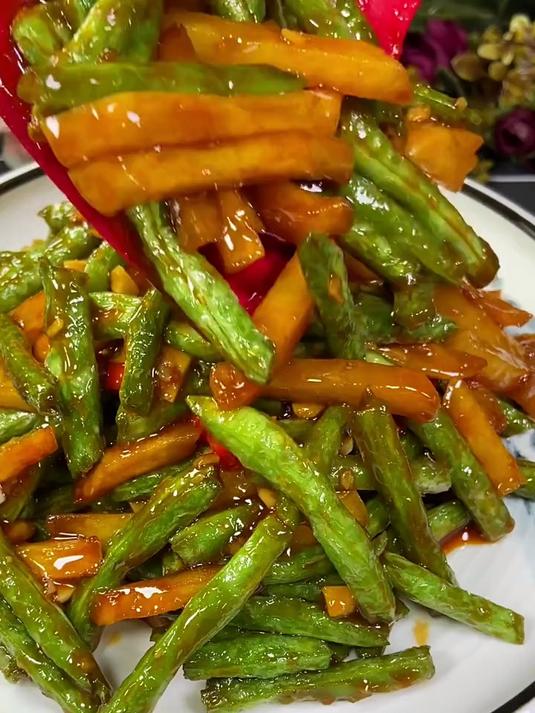 土豆烧豆角 家常菜 美食教程 美食