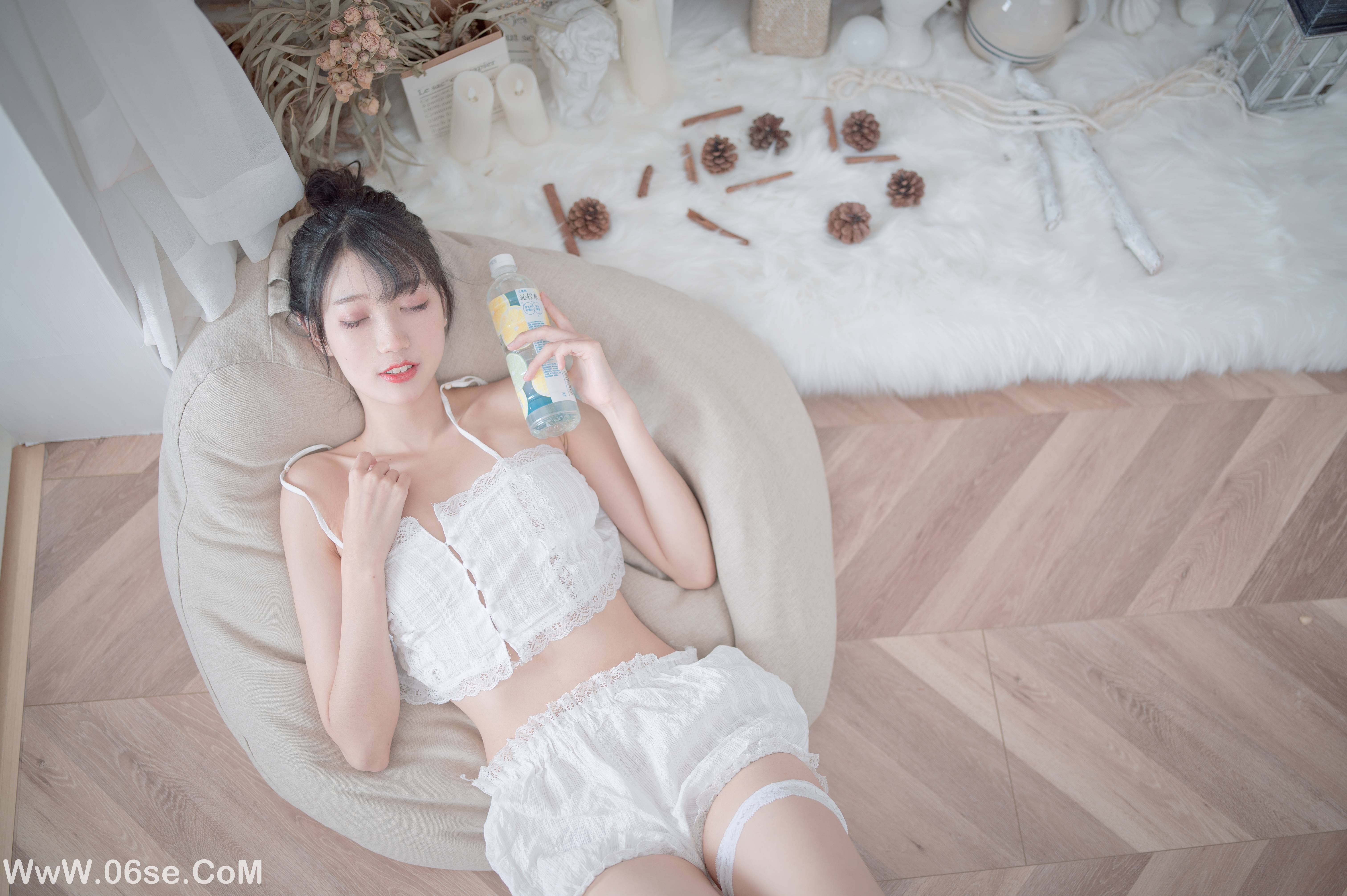 图片[20]-周叽是可爱兔兔 NO.015 白色睡衣[23P196M]-六色网
