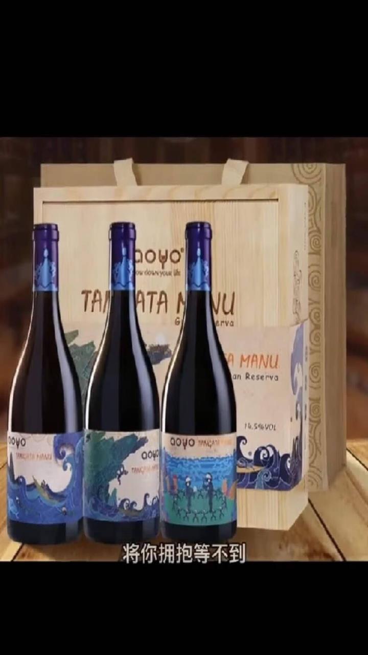 智利傲鱼aoyo鸟人竞赛特级珍藏款干红小瓶红葡萄酒原瓶原装进口红酒 18