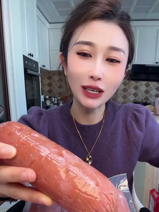 配料表干净到极致!青岛老火腿,肉丝满满超扎实