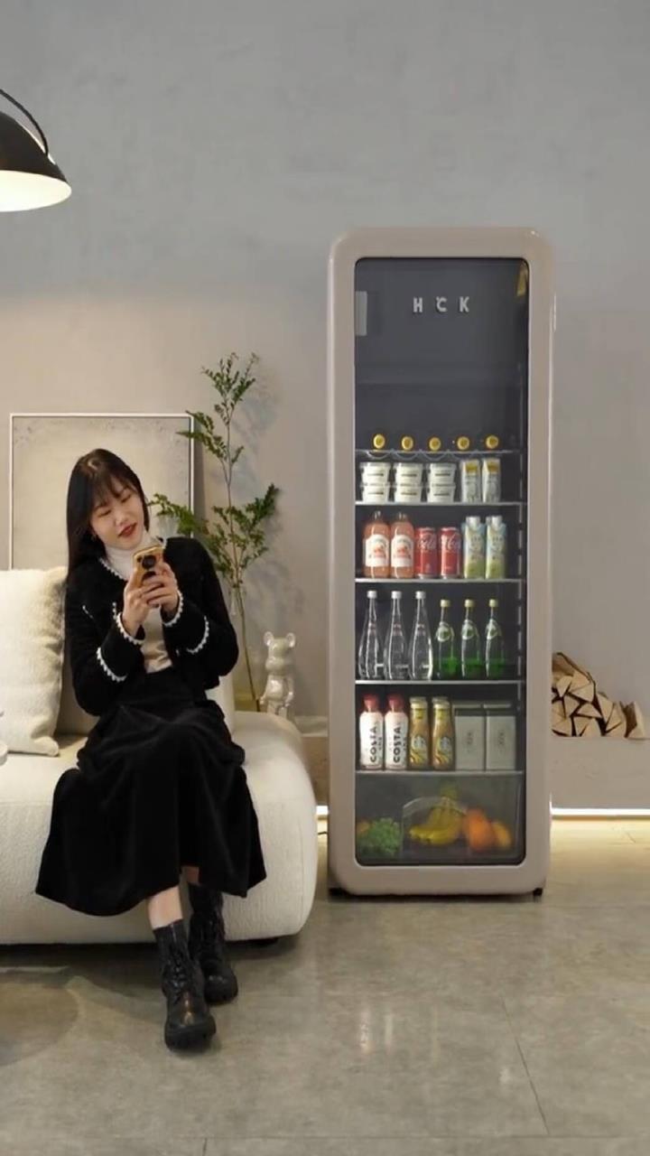 哈士奇复古超薄嵌入式冰吧家用243升超大容量冷藏保鲜柜茶叶冰箱酒柜
