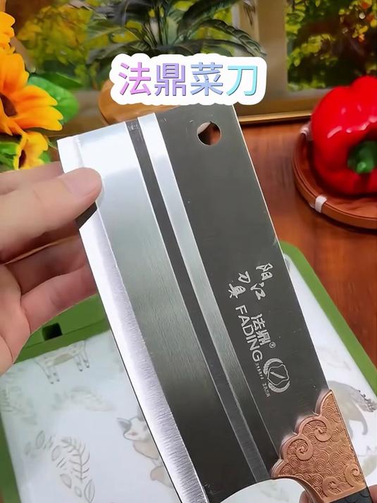 不锈钢菜刀非常锋利切菜切肉切片超级好用