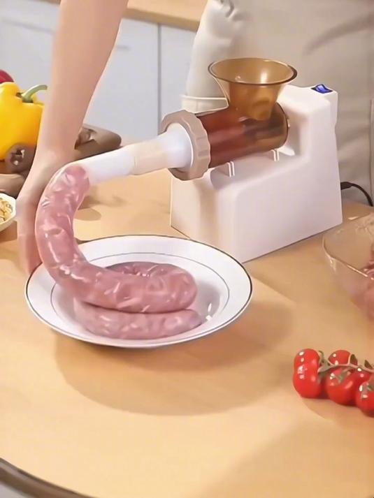 家用自动灌肠机!灌得快又匀,自调肉馅超放心!
