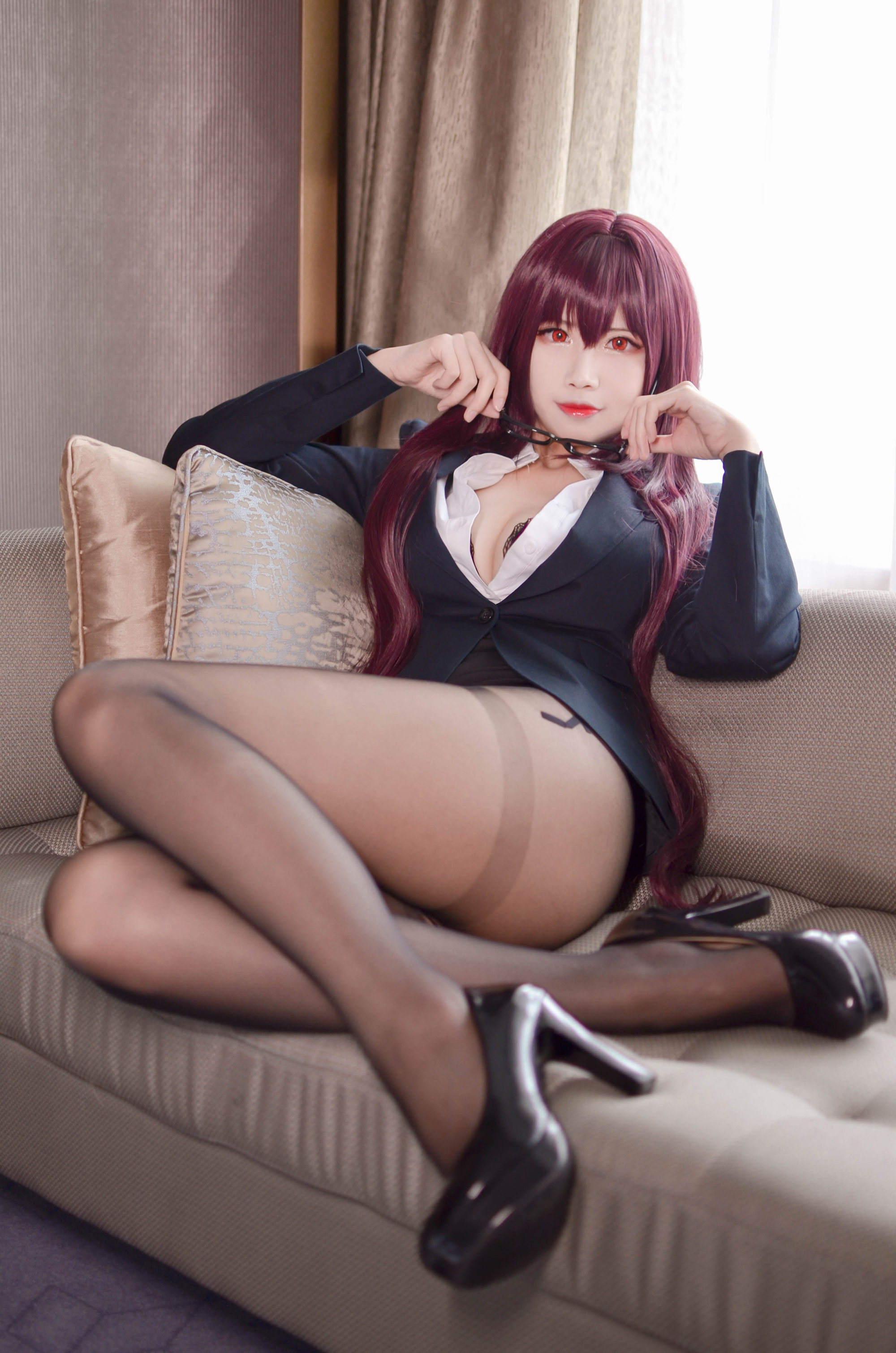 图片[4]-Coser萱-KaYa NO.118 —  Fate GO スカサハ 先生[15P19M]-六色网