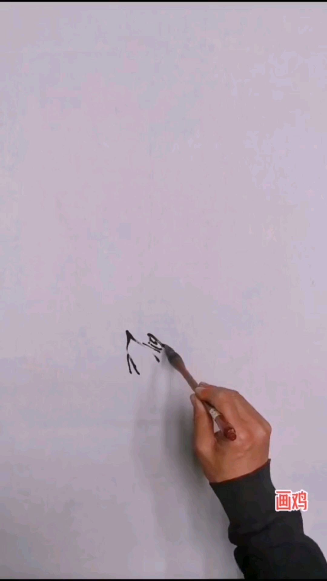 墨豪写意画鸡