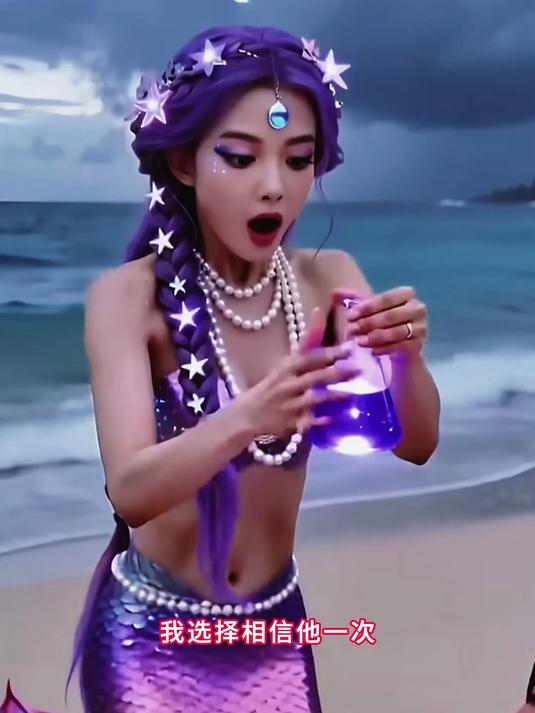美人鱼公主和人类男孩的误会!#动画#