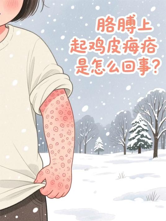 胳膊上起鸡皮疙瘩是怎么回事 #健康扬帆季#