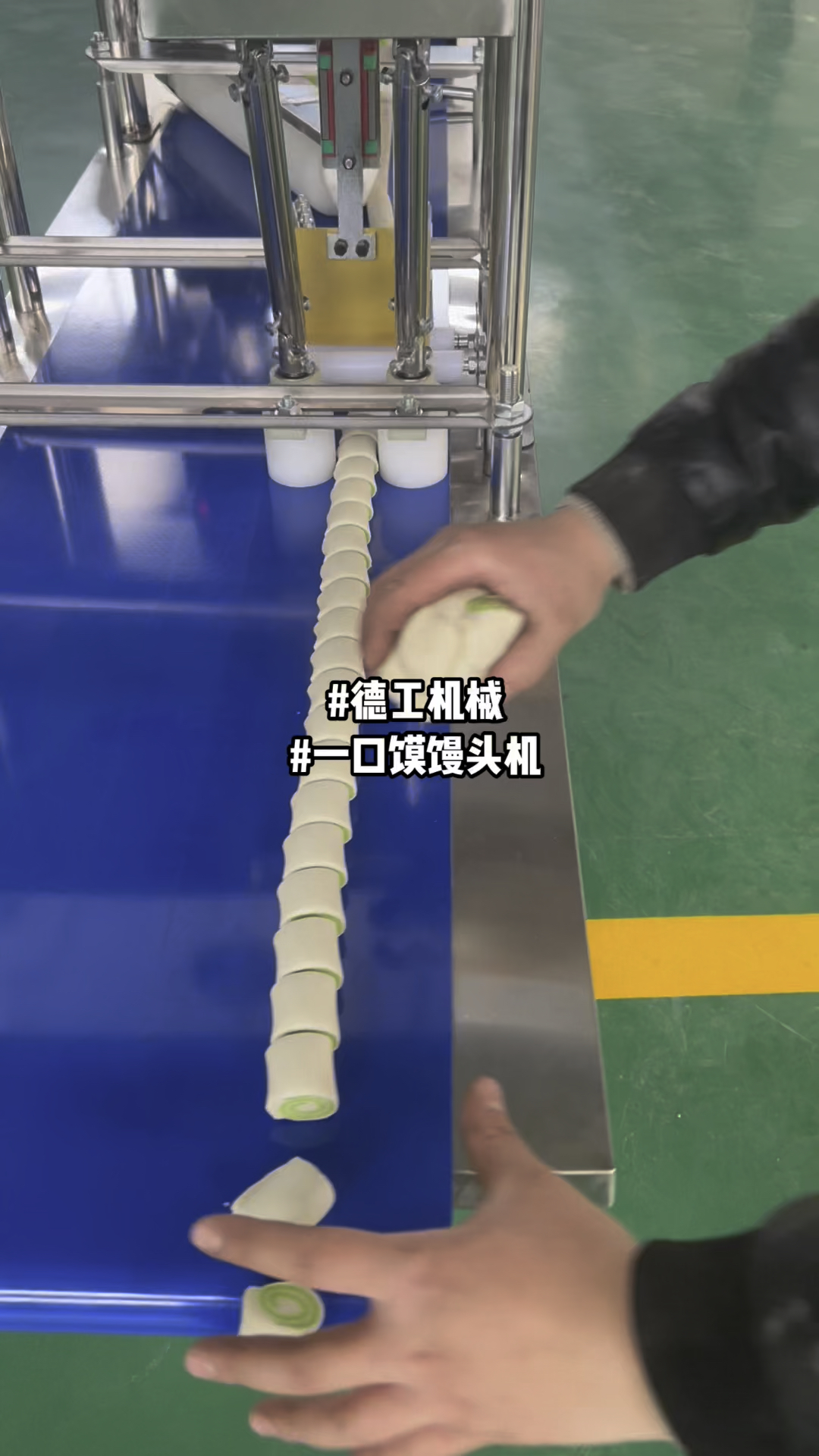 卡通馒头汤圆造型贴片配件机