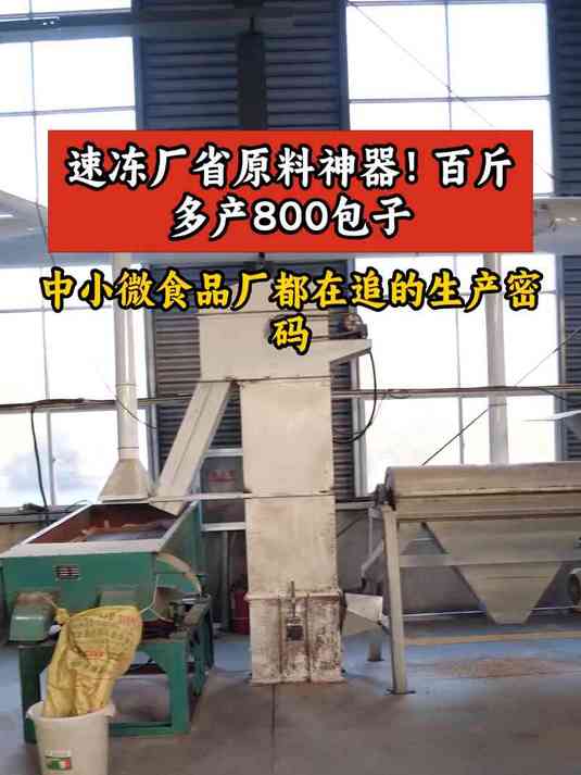 速冻厂省原料神器!百斤多产800包子