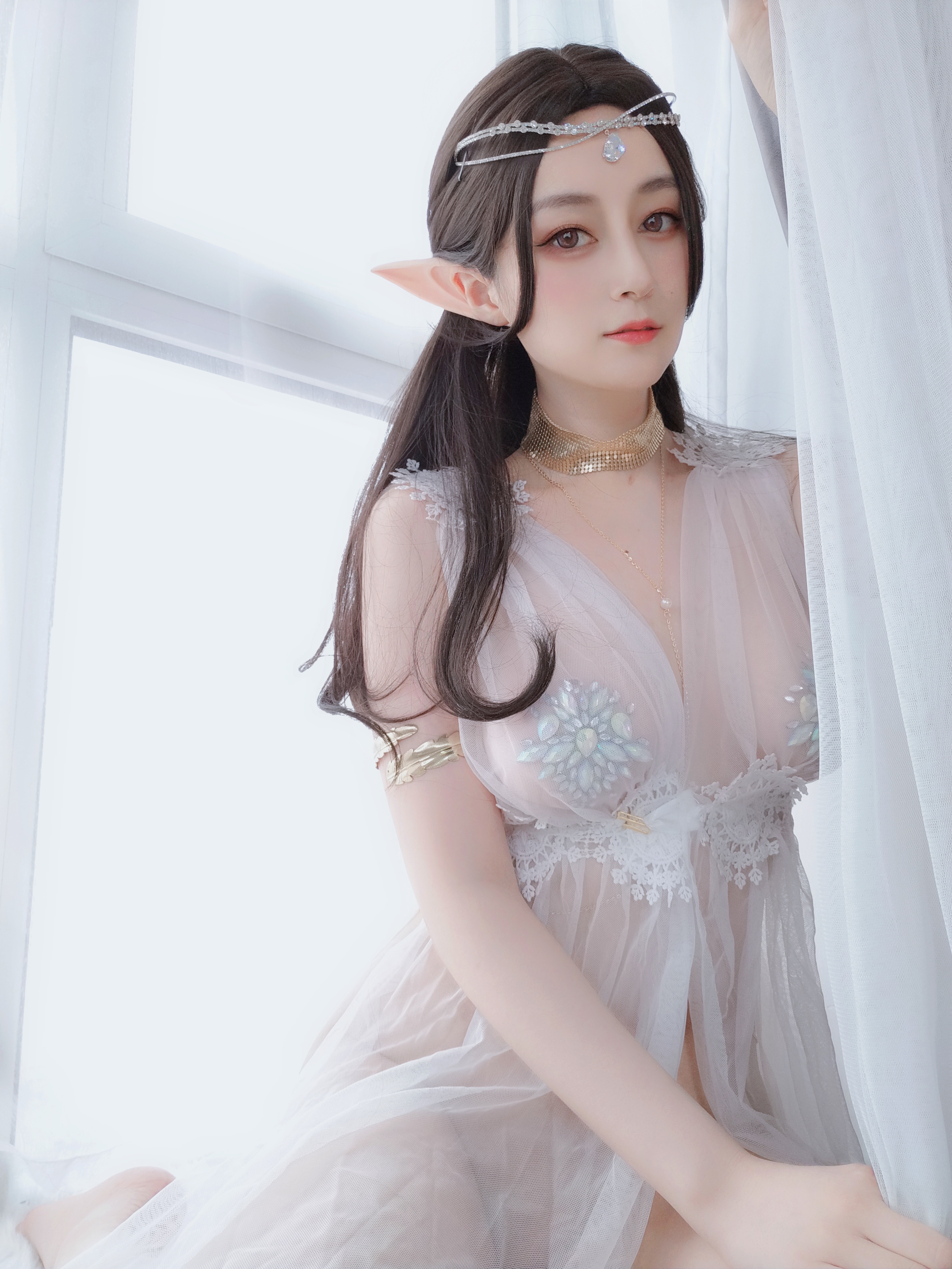 图片[40]-Coser小姐姐白银 NO.038 – 精灵宝石内衣 [70P164M]-六色网