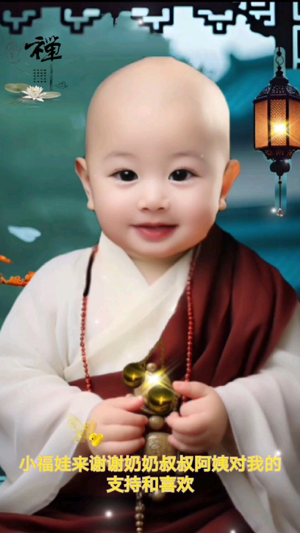 禅语小福娃,智慧人生,小福娃特意来给爱我的爷爷奶奶,叔叔阿姨送上我真诚的祝福。