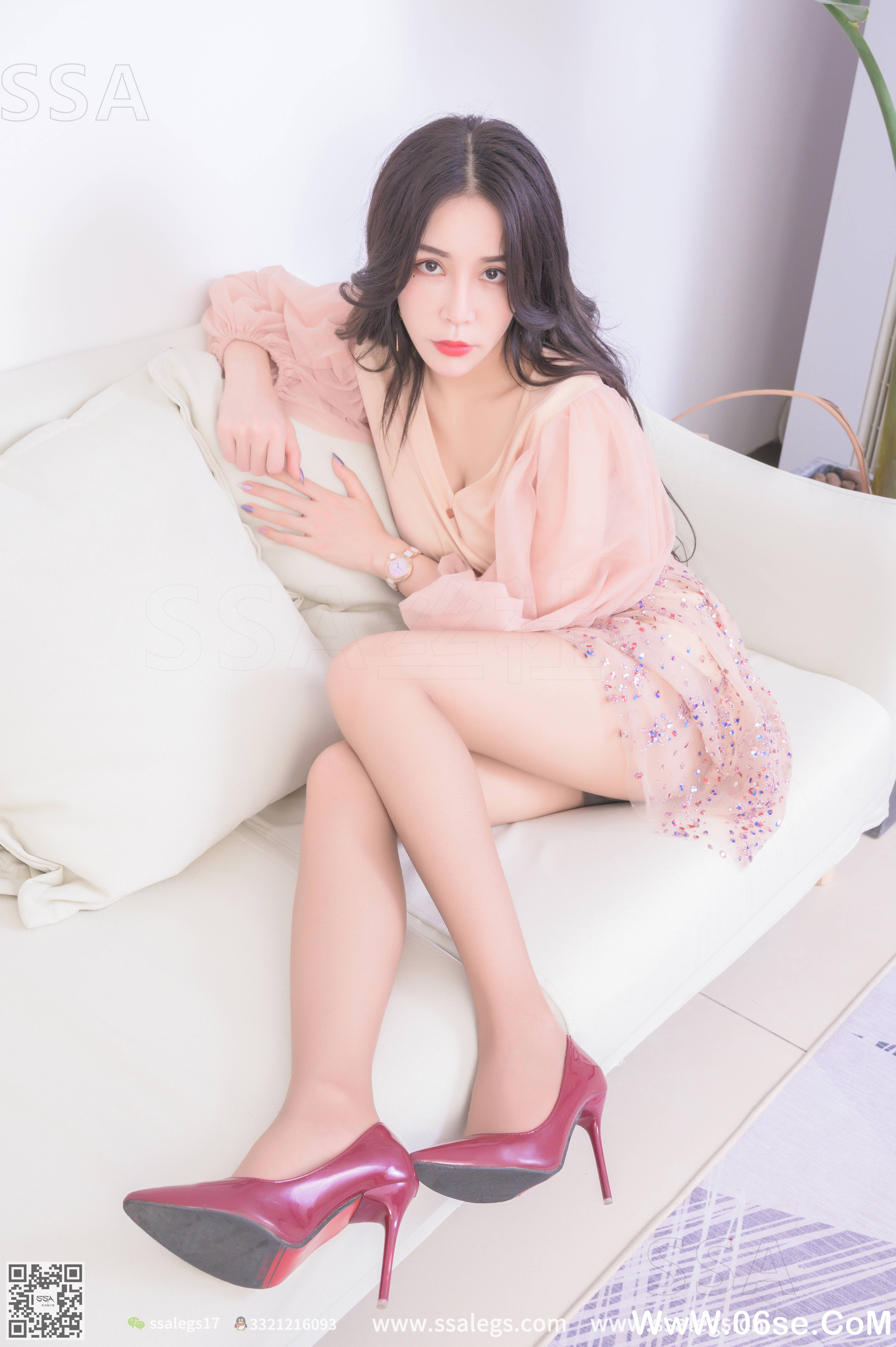 图片[117]-[SSA丝社] NO.312 娜娜御姐的红色高跟鞋咖啡丝美腿[148P1.76G]-六色网
