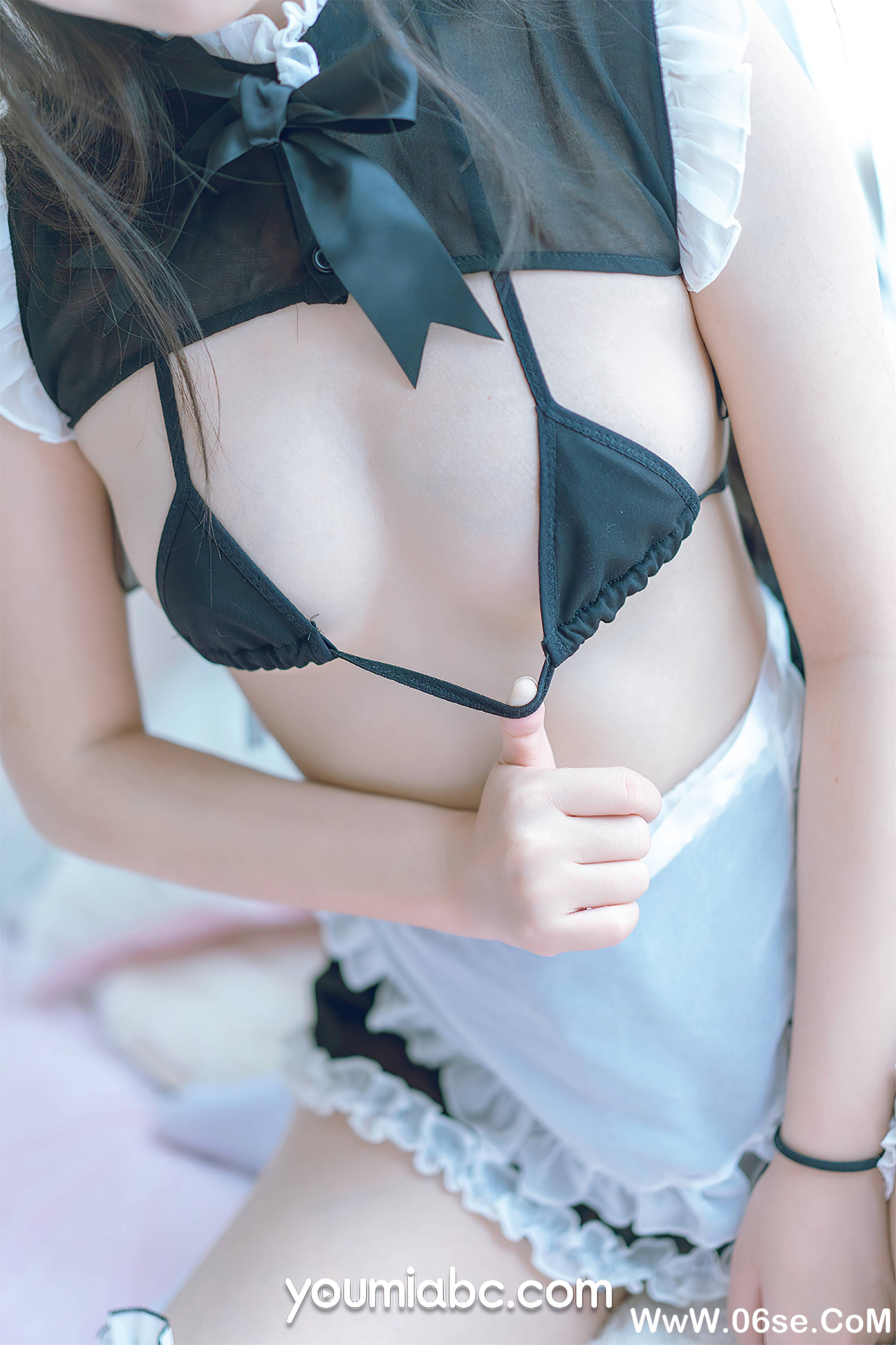 图片[2]-[YouMi尤蜜] 2021.03.31 呆猫女仆 呆猫[24+1P412M]-六色网