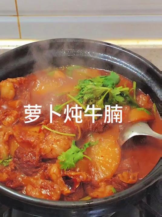 建议家里有小孩的,多吃萝卜炖牛腩 家常菜