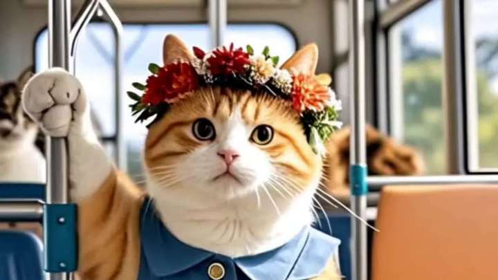 小猫咪炒菜给自己吃!