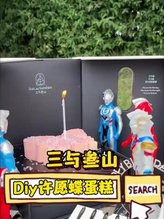 终于买到三与叁山的许愿蝶蛋糕了!太漂亮了!#我要上热门#