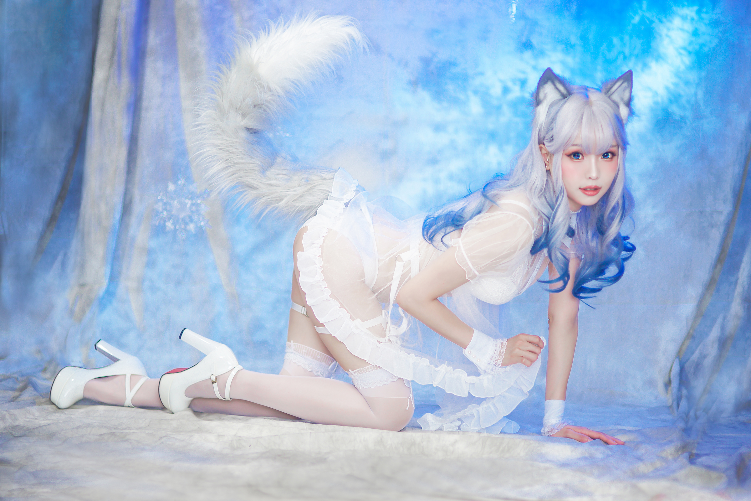 图片[41]-Ely_eee(ElyEE子) NO.043 — 猫耳白丝带[48P+6V166M]-六色网