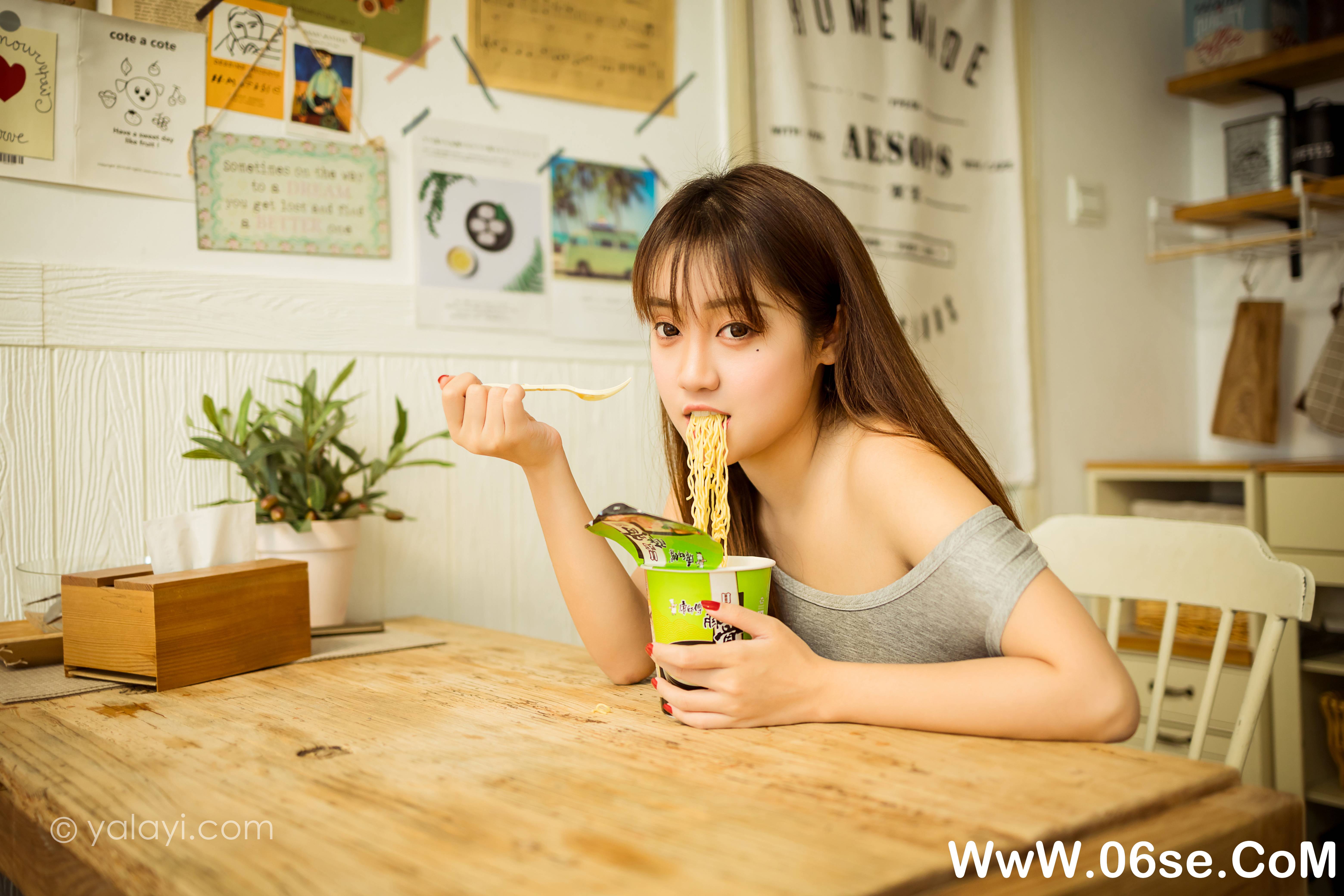 图片[3]-[YALAYI雅拉伊] 2020.10.02 NO.710 虞艺《吃货女友》[46P+1P531M]-六色网