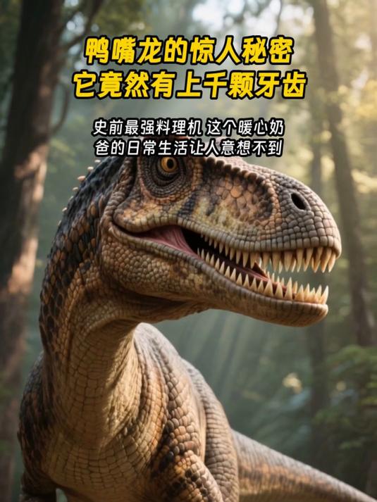 鸭嘴龙的惊人秘密 它竟然有上千颗牙齿