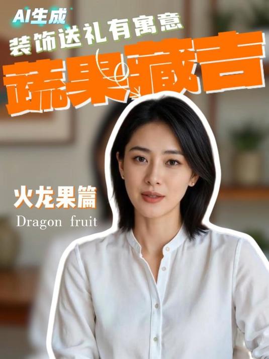 装饰送礼有寓意|蔬果藏吉:火龙果篇