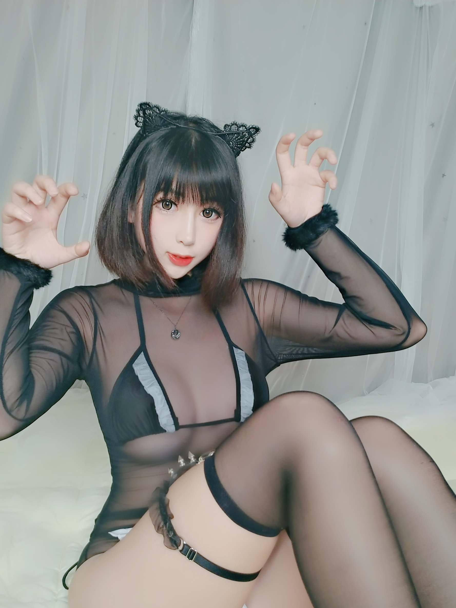 图片[4]-黑米粥 NO.005 – 黑猫 [40P+1V117M]-六色网