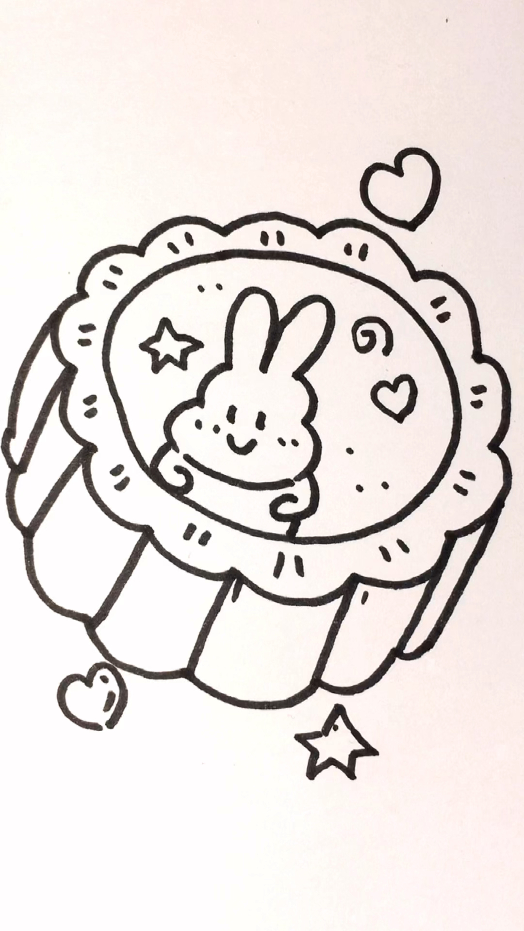 中秋节画月饼简笔画