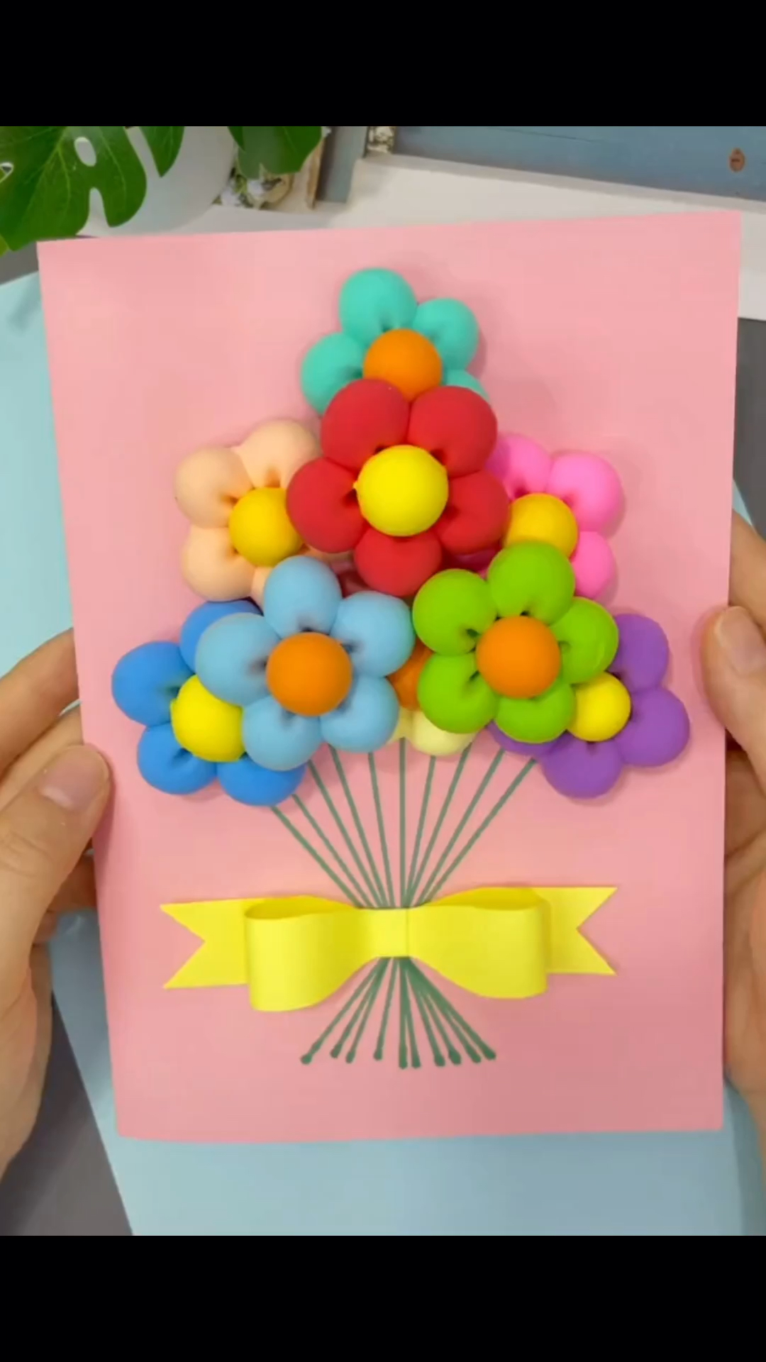 三八节,教师节贺卡,彩泥作品,2个视频合集