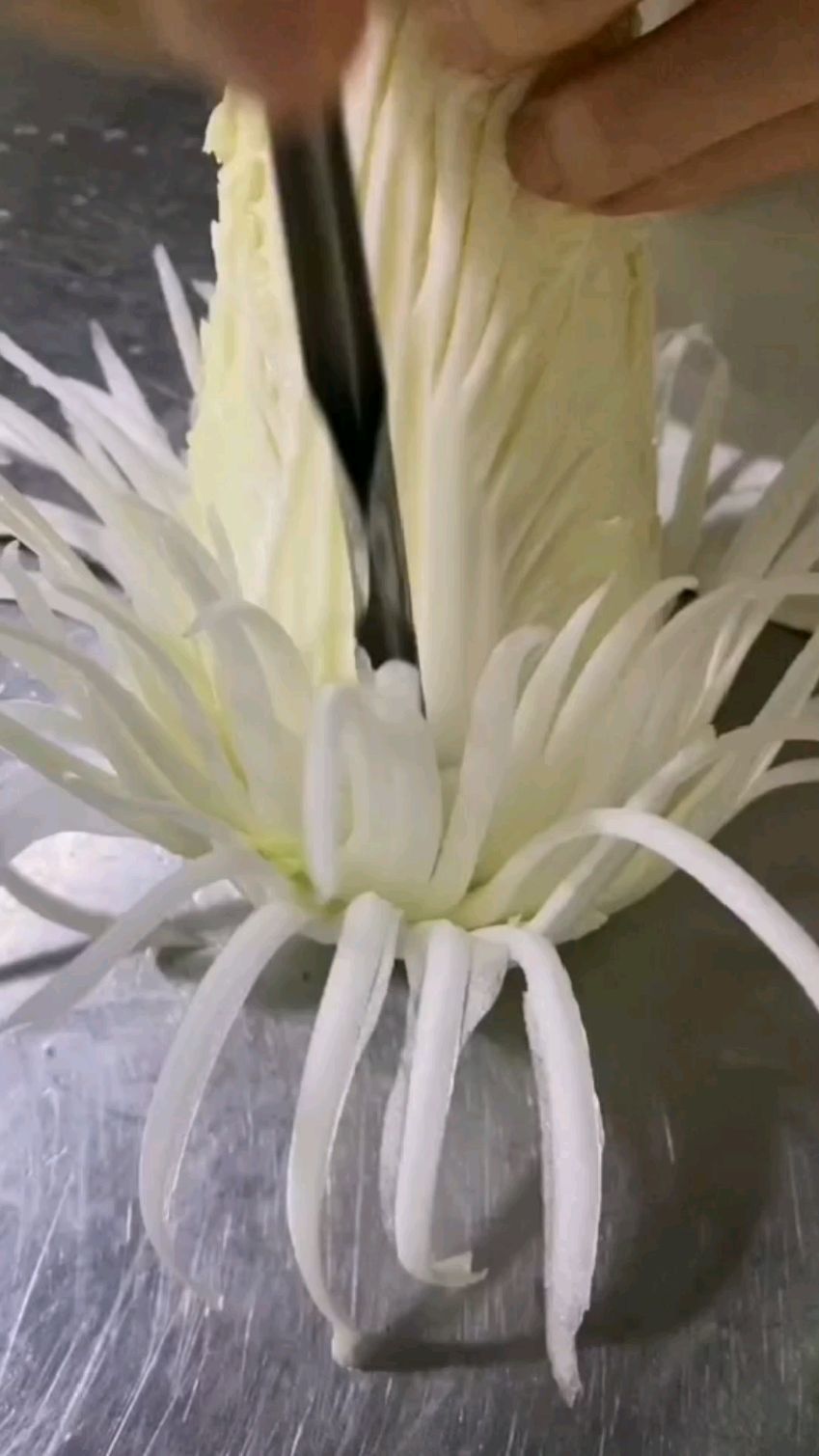 #菊花白菜#创意美食#