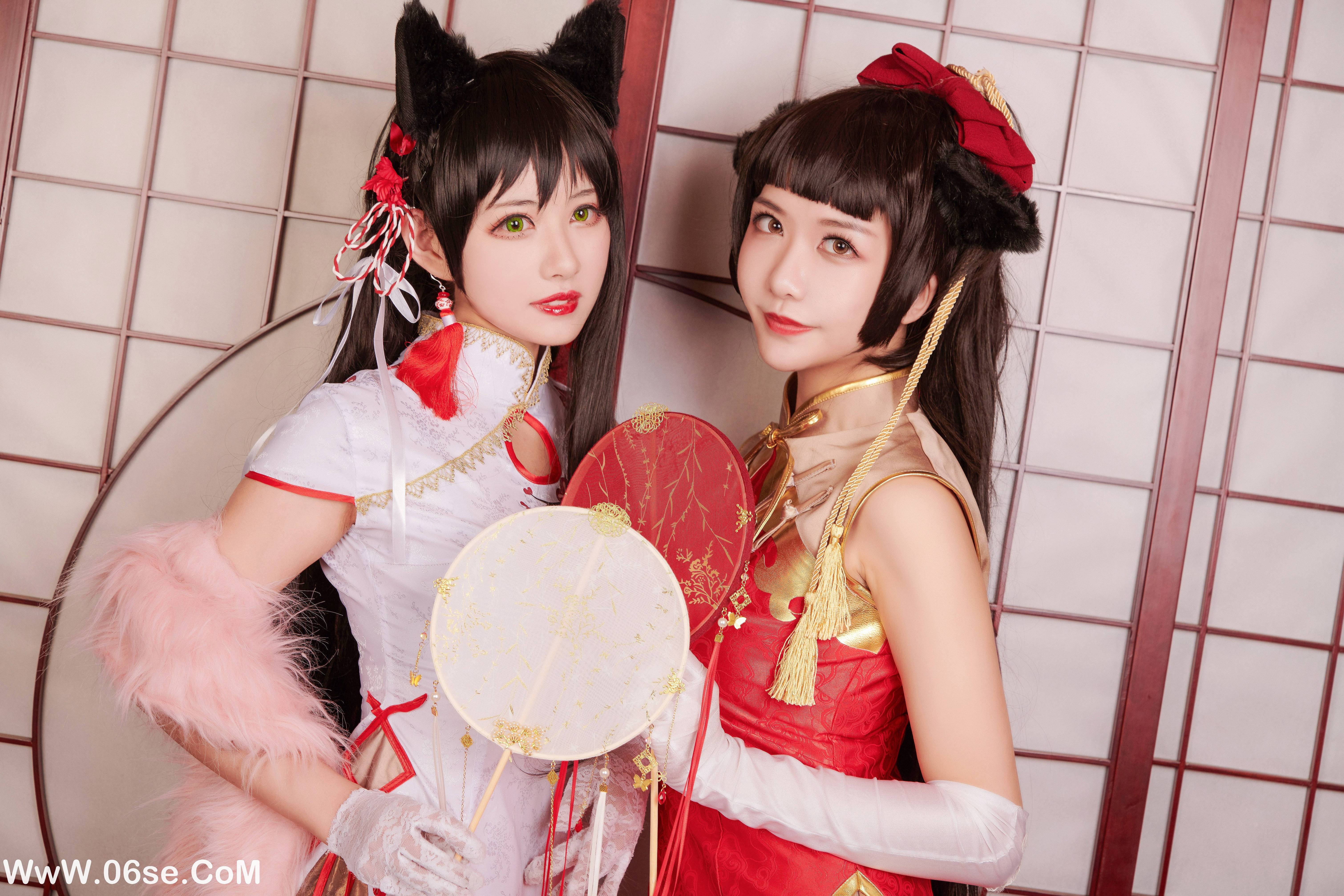 图片[2]-源纱希喵喵喵 NO.004 &Meiyi_烛墨 犬獒旗袍 [12P157M]-六色网