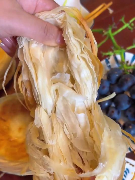 上班族快手早餐潼关千层饼,加热即食超方便