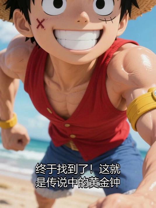 海贼王空岛篇路飞敲响黄金钟 梦想成真时刻
