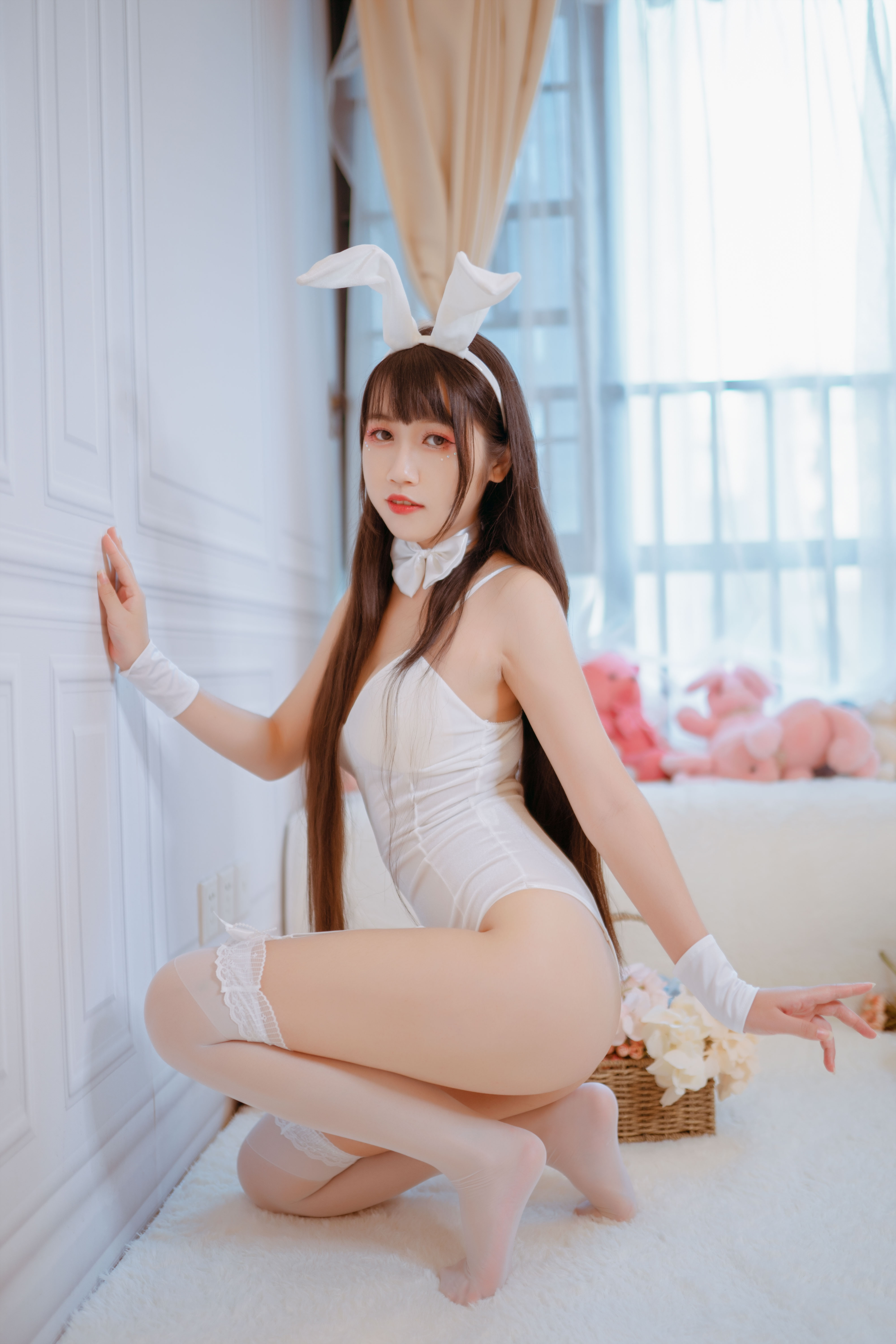 图片[25]-不呆猫 NO.001 – 白色兔女郎[28P56M]-六色网