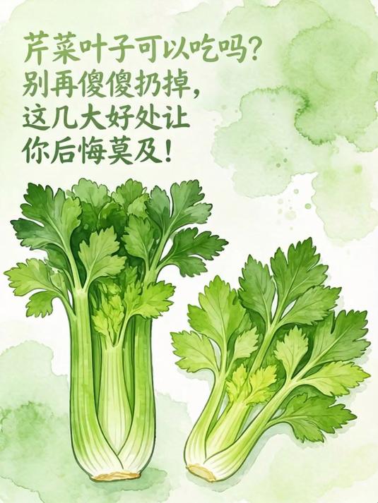 芹菜叶子可以吃吗？别再傻傻扔掉，这几大好处让你后悔莫及！
