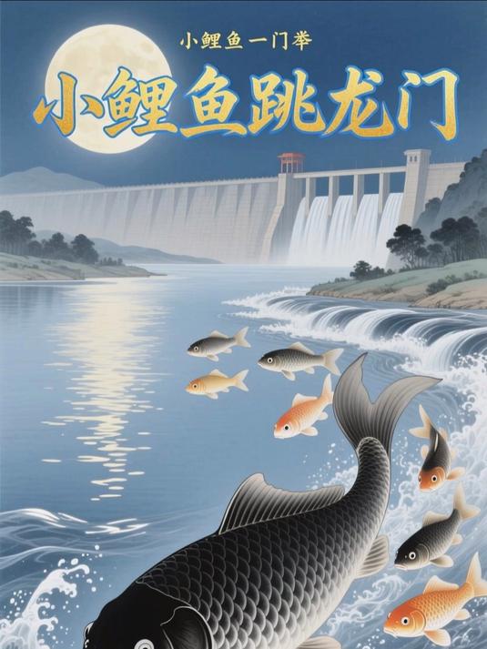 小鲤鱼跳龙门